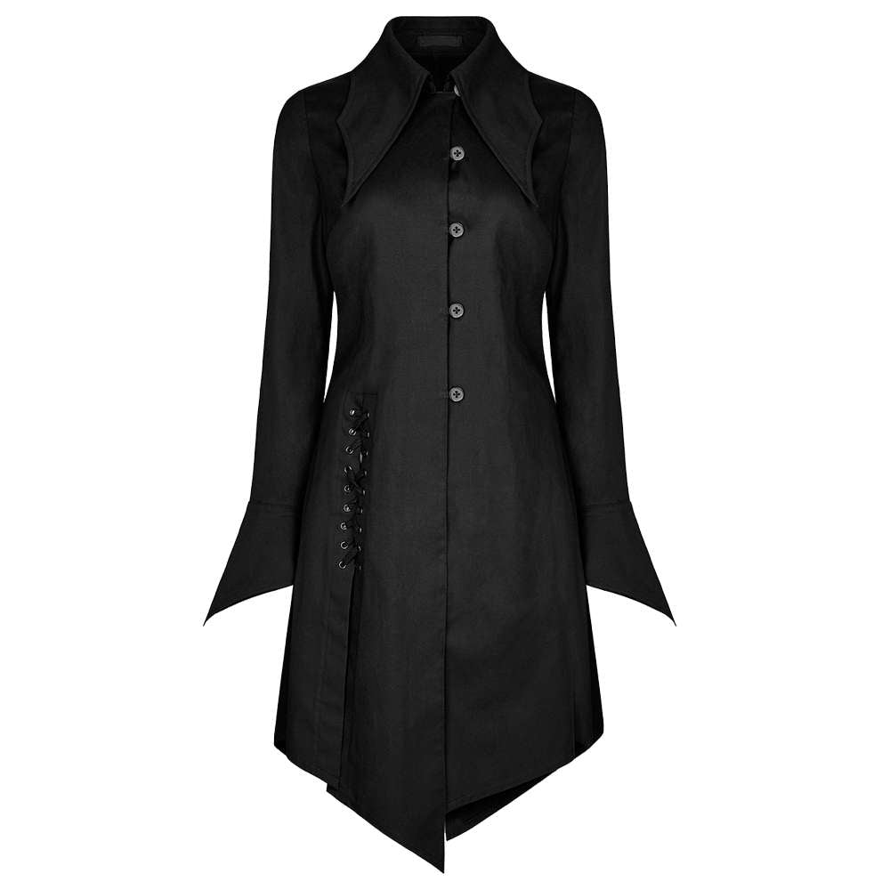 New Handmade Women Gothic Coat Ladies Punk Corporate Vampire Coat