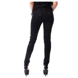 Women Remission Pants Zipper Detail Emo Style with Gothic Touch - Alternative Gothic Dark Wear | Embrace Dark Aesthetic Men & Women Gothic Clothing