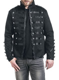 Men Gothic Jacket Black Banned Alternative Military Jacket