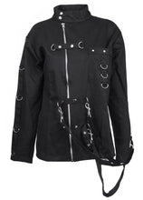 Load image into Gallery viewer, Women&#39;s Bondage Zipper Jacket Women High Neck Steampunk Gothic Cotton Jacket
