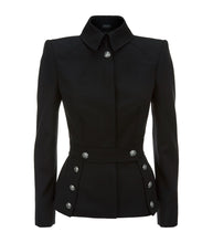 Load image into Gallery viewer, Women Military Style Coat Gothic Women Fashion Wool Jacket Women Gothic Jacket
