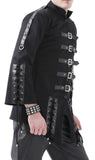 New Men Gothic Jacket Black Dead Threads Corseting Chain EMO Cyber Jacket