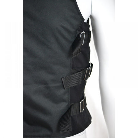 Gothic Cyber Look Vest Men Punk Rock Vest With Buckles Goth Cyber west