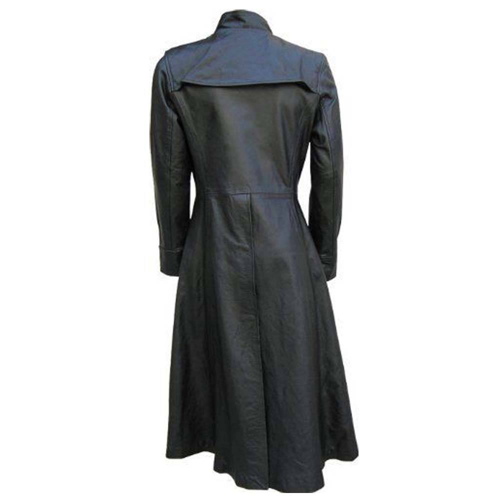 Handmade Men Matrix Morpheus Coat Gothic Trench Coat Trench Long Coat Genuine Leather Coat