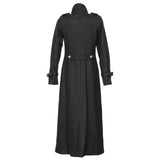 Women Gothic Style Long Coat Military Black Wool Coat Women Long Coat - Alternative Gothic Dark Wear | Embrace Dark Aesthetic Men & Women Gothic Clothing