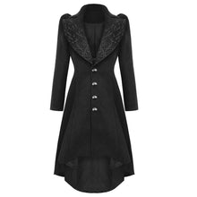 Load image into Gallery viewer, Women Gothic Dark In Love Lamentia Coat Women Long Coat Woolen-Feel Fabric Ladies Long Coat
