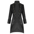 Pentagramme Salvatore Black Mens Coat - Alternative Gothic Dark Wear | Embrace Dark Aesthetic Men & Women Gothic Clothing