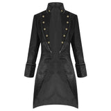 Pentagramme Salvatore Black Mens Coat - Alternative Gothic Dark Wear | Embrace Dark Aesthetic Men & Women Gothic Clothing