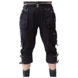 Women Clothes Unisex Gothic Rock 3/4 Shorts Lady