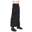 Damen Rock Black Pistol - Chain Denim Skirt