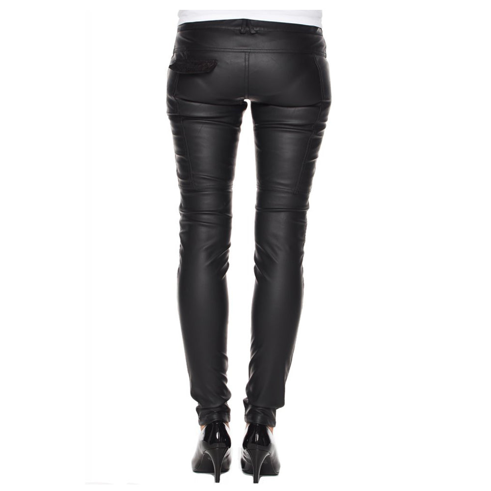 Women Steampunk Vegan Wet Look Pants Gothic Style Trousers with a Bold - Alternative Gothic Dark Wear | Embrace Dark Aesthetic Men & Women Gothic Clothing