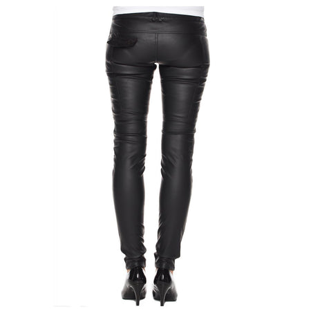 Women Steampunk Trousers Pant Wet Look Vegan Women Gothic Pant