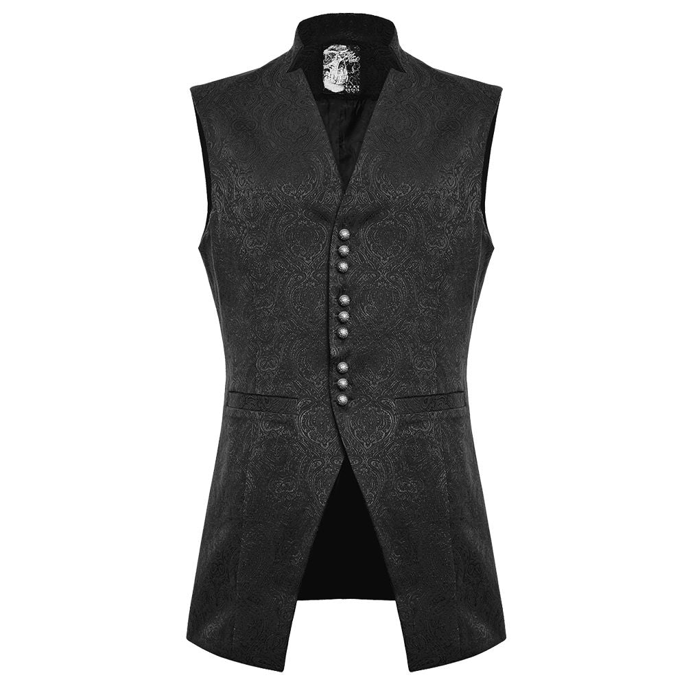 Artisan Mens Gothic Waistcoat Vest - Alternative Gothic Dark Wear | Embrace Dark Aesthetic Men & Women Gothic Clothing