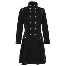 Load image into Gallery viewer, Women Gothic Long Coat Velvet Steampunk Aristocrat Alternative Fashion Style Ladies Long Coat
