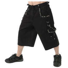 Load image into Gallery viewer, Men&#39;s Metal Short With Pyramids Gothic Men&#39;s Metal Summer Short
