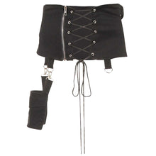 Load image into Gallery viewer, Women Gothic Hel Pocket Belt Cincher Buckle Mini Skirt For Women
