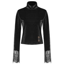 Load image into Gallery viewer, Womens Punk Rave Dieselpunk Waistcoat Vest Velvet Top Black Jacket
