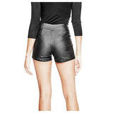 Women Genuine Lambskin Leather Hot Mini Shorts Party and Sports Style Sexy Pants