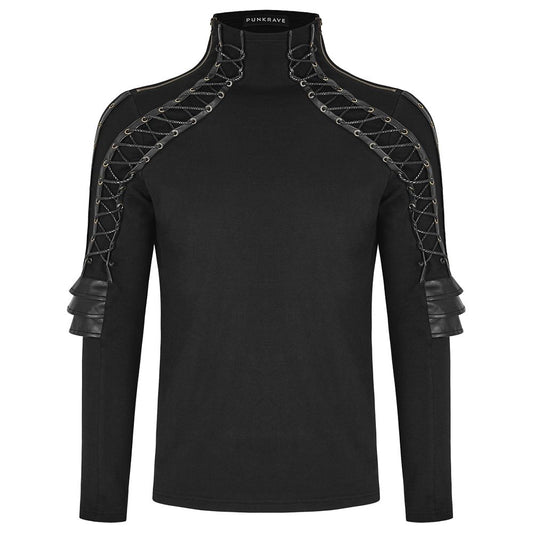 Mens Armour Top Gothic Shirt Axiom Shirt - Alternative Gothic Dark Wear | Embrace Dark Aesthetic Men & Women Gothic Clothing