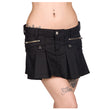 Women Stylish Black Mini Skirt Pistol Inspired Design for a Bold and Steampunk