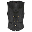 Pentagramme Salvatore Black Mens Waistcoat - Alternative Gothic Dark Wear | Embrace Dark Aesthetic Men & Women Gothic Clothing