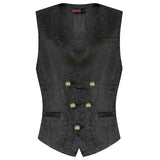 Pentagramme Salvatore Black Mens Waistcoat - Alternative Gothic Dark Wear | Embrace Dark Aesthetic Men & Women Gothic Clothing