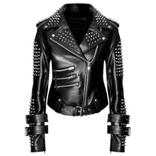 Load image into Gallery viewer, Women Kill Star Stylish Leather Jacket
