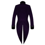 Handmade Mens Victorian Tailcoat Purple Steampunk VTG Tailcoat