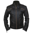 New Genuine Lambskin Leather Designer Jacket Motorcycle Biker Men