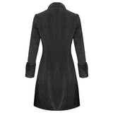 Mens Pentagramme Severin Black Mens Long Coat - Alternative Gothic Dark Wear | Embrace Dark Aesthetic Men & Women Gothic Clothing