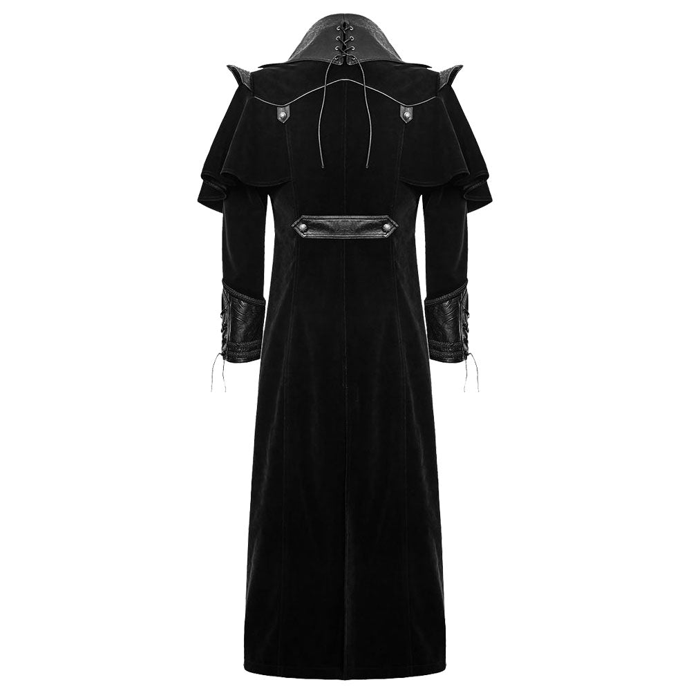 Handmade Gothic Steampunk Coat Halloween Cosplay Costume Victorian Long Coat