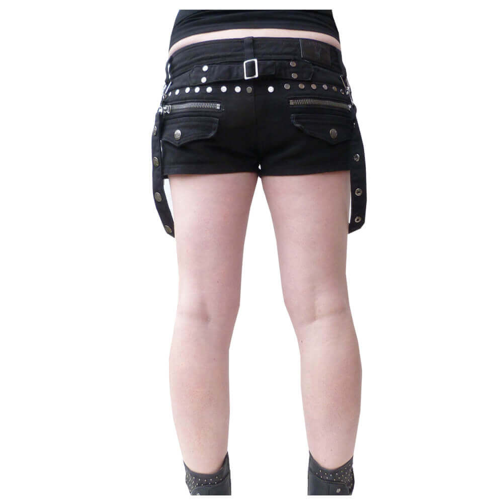 Women Sexy Mini Skirt Gothic Belted Style Skirt for a Bold Fashion Forward Look Vintage Shorts