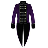 Handmade Mens Victorian Tailcoat Purple Steampunk VTG Tailcoat