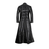 Men Black Gothic Coat Duster Coat UK Vintage Black Matrix Coat - Alternative Gothic Dark Wear | Embrace Dark Aesthetic Men & Women Gothic Clothing