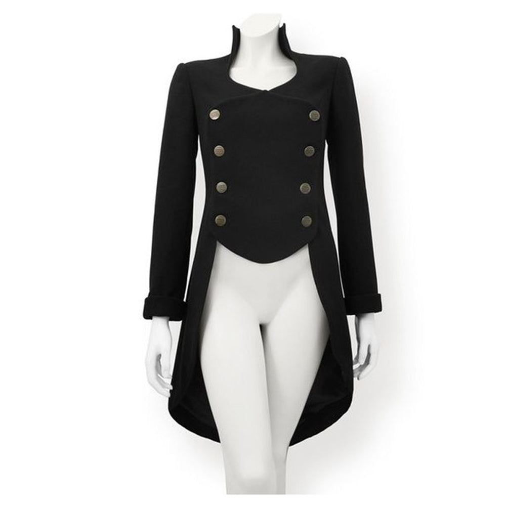 Victorian Tailcoat Steampunk Women Gothic Coat Tailcoat Halloween Long Coat - Alternative Gothic Dark Wear | Embrace Dark Aesthetic Men & Women Gothic Clothing