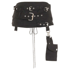 Load image into Gallery viewer, Women Gothic Hel Pocket Belt Cincher Buckle Mini Skirt For Women
