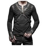 Arkham Men Dieselpunk Top - Alternative Gothic Dark Wear | Embrace Dark Aesthetic Men & Women Gothic Clothing