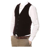 Raymond Dark Maroon Vest Contemporary Fit Rayon Blend Waistcoat - Alternative Gothic Dark Wear | Embrace Dark Aesthetic Men & Women Gothic Clothing