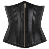 Women Underbust Longline Corset Waist Training Steel Boned Corset