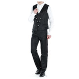 Pentagramme Salvatore Black Mens Waistcoat - Alternative Gothic Dark Wear | Embrace Dark Aesthetic Men & Women Gothic Clothing