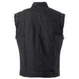 Men Rock Vest With Metal Buttons and Studs