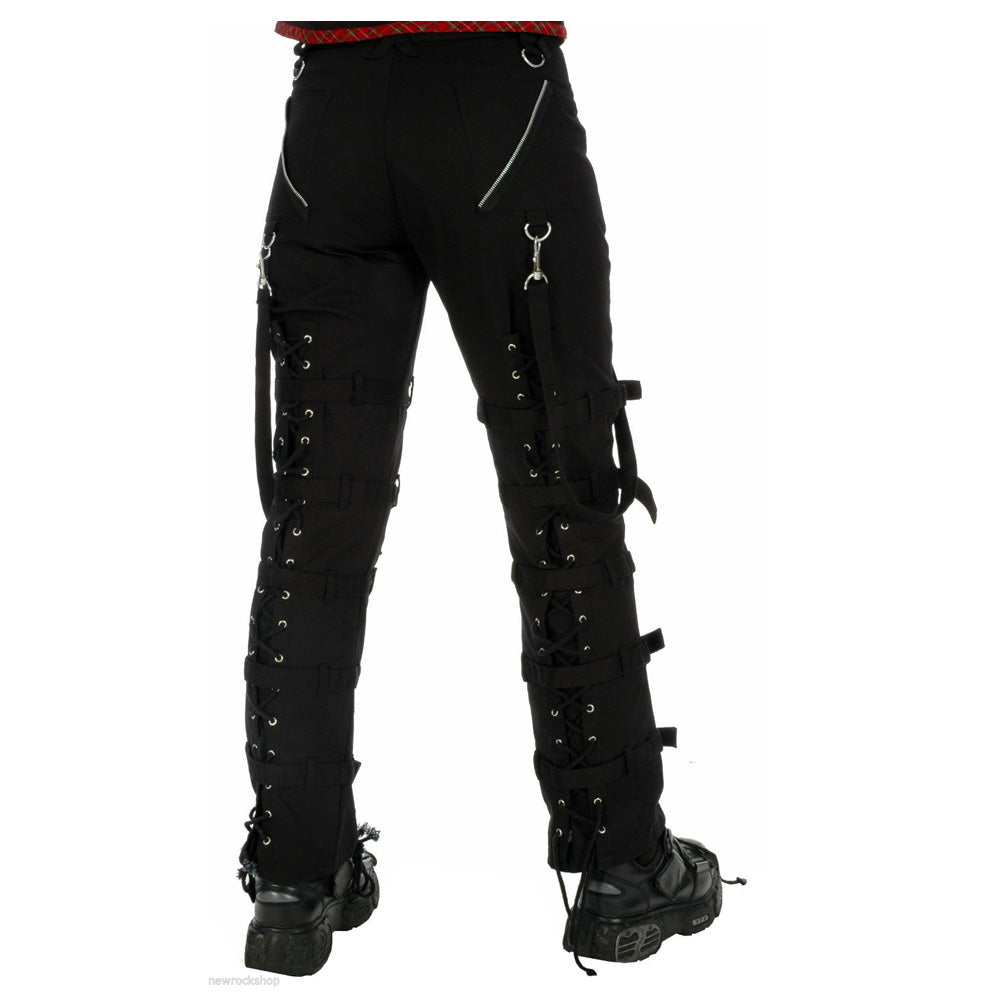 Women Remission Pants Emo Style with Zipper Details and Gothic Influence - Alternative Gothic Dark Wear | Embrace Dark Aesthetic Men & Women Gothic Clothing