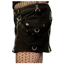 Load image into Gallery viewer, Women Gothic Mini Skirt Double Zipper Women Gothic Skirt
