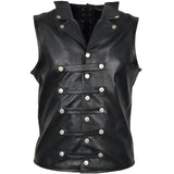 Men Leather Vest Steampunk Steel Boned Waistcoat Corset Gothic Victorian Vest - Alternative Gothic Dark Wear | Embrace Dark Aesthetic Men & Women Gothic Clothing