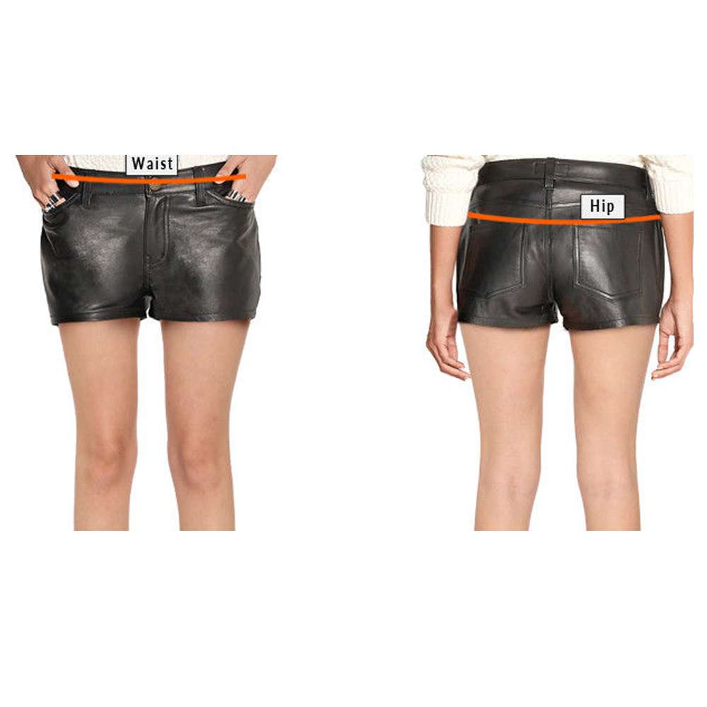 Women Genuine Lambskin Leather Hot Mini Shorts Party and Sports Style Sexy Pants