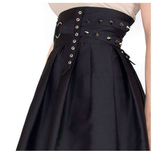 Load image into Gallery viewer, Women Gothic Skirt High Waisted Skirt Gothic Corset Goth Grunge Skirt
