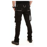 Men Long Pant with Strap and Zips