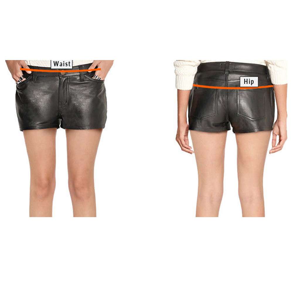 Women Gothic Leather Sports Shorts Stylish Hot Pants for Ladies