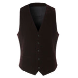 Raymond Dark Maroon Vest Contemporary Fit Rayon Blend Waistcoat - Alternative Gothic Dark Wear | Embrace Dark Aesthetic Men & Women Gothic Clothing