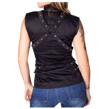 Women Gothic Vest Motorcycle Style Women Black Vest Biker Jacket Gothic Jacket